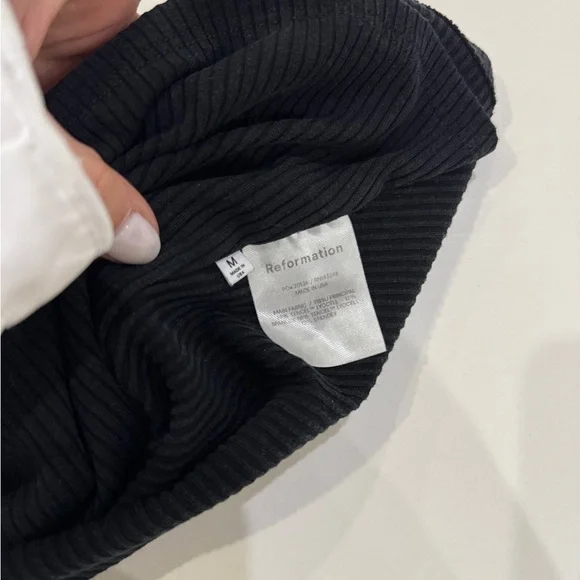 Reformation Ossie Knit Tank - Black Ribbed - size medium - Picture 4 of 7